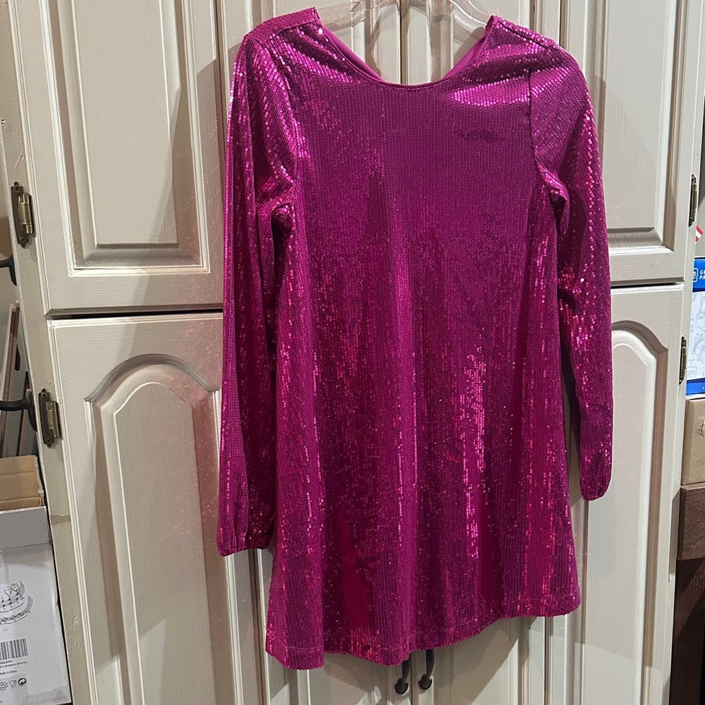 INC International Concepts Pink Sequin Kids Dress